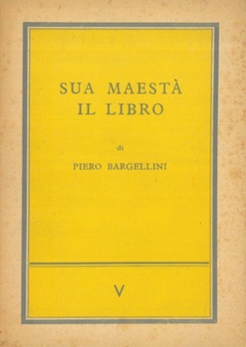 Sua Maestà il libro.