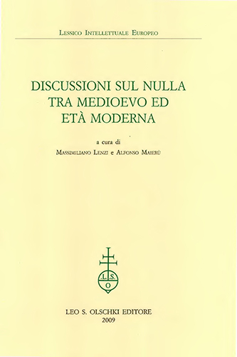 9788822257680-Discussioni sul Nulla tra Medioevo ed Età Moderna.