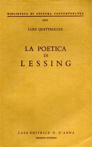 9788883212314-La poetica di Lessing.