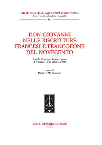 9788822259103-Don Giovanni nelle riscritture francesi e francofone del Novecento.