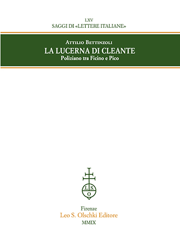 9788822259356-La lucerna di Cleante. Poliziano tra Ficino e Pico.