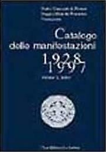 9788871664385-Catalogo delle manifestazioni. 1928-1997.