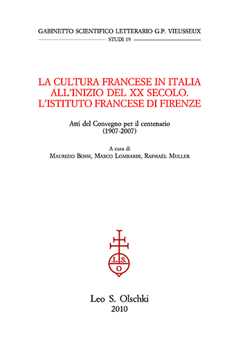 9788822259523-La cultura francese in Italia all'inizio del XX secolo. L'Istituto Francese di F