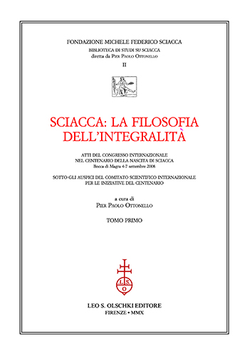 9788822259189-Sciacca:la filosofia dell'integralità.