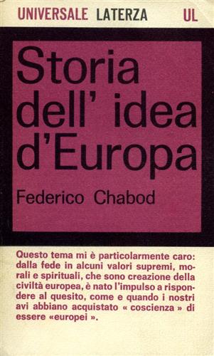 Storia dell'idea d'Europa.