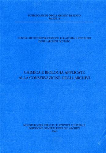 9788871252360-Chimica e Biologia applicate alla conservazione degli Archivi.