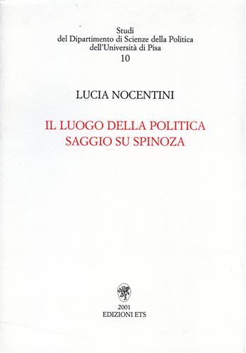 9788846703705-Il luogo della politica. Saggio su Spinoza.