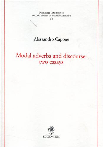 9788846704566-Modal Adverbs and Discourse: Two Essays.