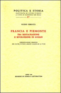 9788884987372-Francia e Piemonte tra Restaurazione e Rivoluzione di Luglio.