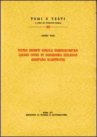 9788884989727-Textus decreti Concilii hierosolymitani Lucano opere et antiquioris Ecclesiae di