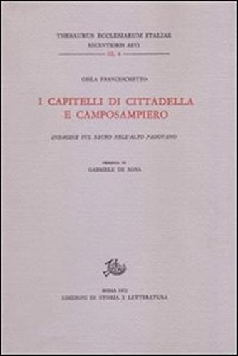 9788863720075-I capitelli di Cittadella e Camposampiero. Indagine sul Sacro nell'Alto Padovano