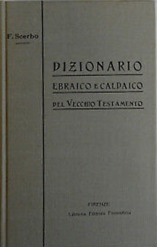 9788889264171-Dizionario ebraico e caldaico del Vecchio Testamento.