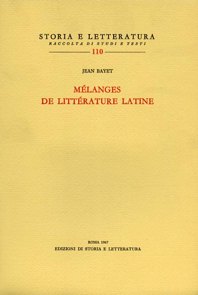 9788884988652-Mélanges de littérature latine.