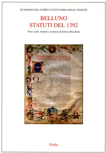 9788883341854-Belluno. Statuti del 1392.