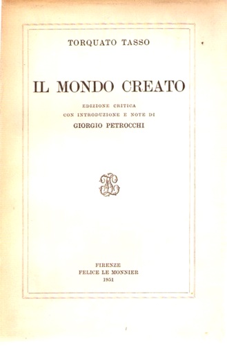 Il mondo creato.