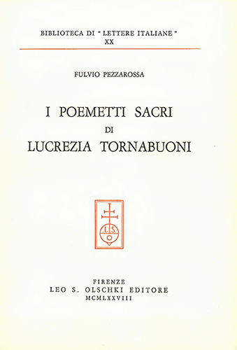 9788822222800-I poemetti sacri di Lucrezia Tornabuoni.