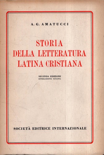 Storia della letteratura latina cristiana.