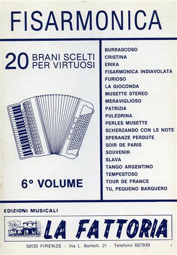 Fisarmonica 20 brani scelti per virtuosi.