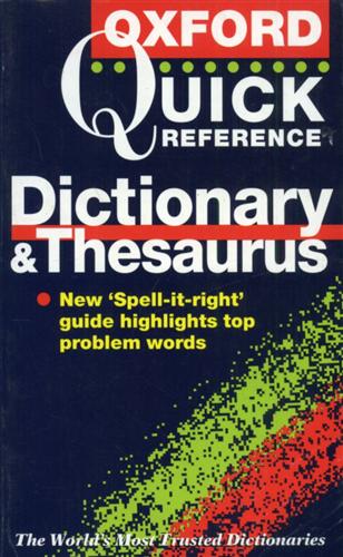 9780198601692-Quick Reference Dictionary & Thesaurus.