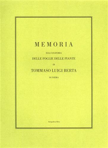 Memoria sull'anatomia delle foglie delle piante.