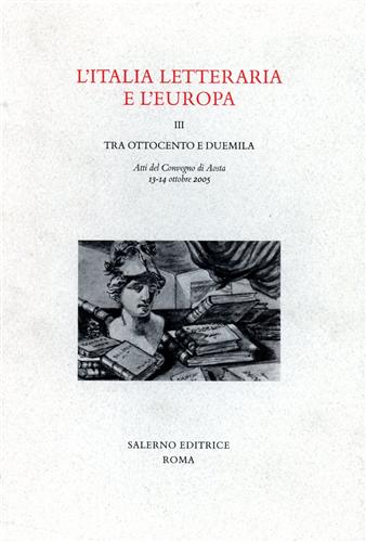 9788884025678-L'Italia letteraria e l'Europa. vol.III: Tra Ottocento e Duemila.