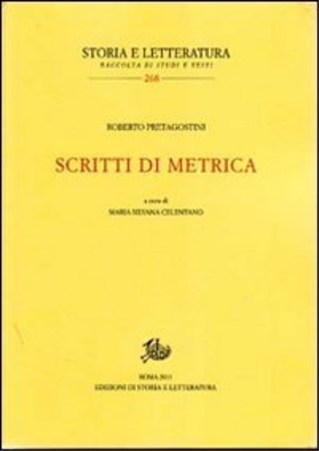 9788863722765-Scritti di metrica.