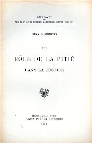 Le role de la pitié dans la justice.