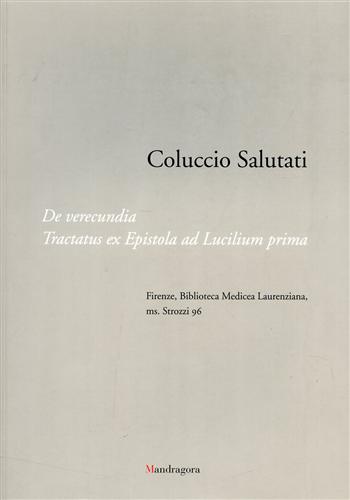 9788874611676-De verecundia. Tractatus ex Epistola ad Lucilium prima.