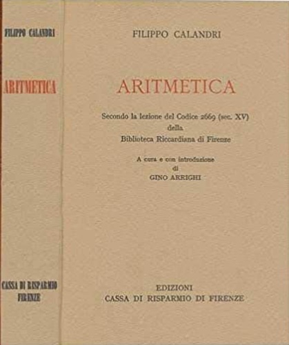 Aritmetica. Secondo la lezione del Codice 2669 (sec.XV) della Biblioteca Riccard