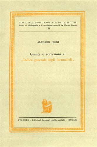 Giunte e correzioni al 