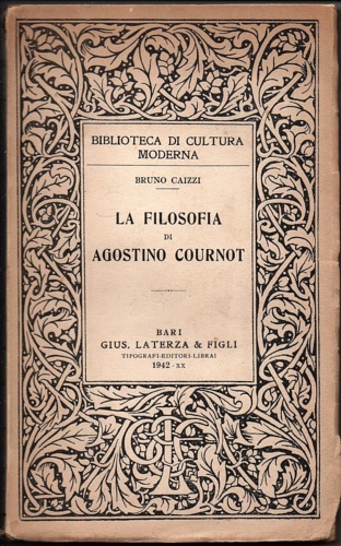 La filosofia di Agostino Cournot.