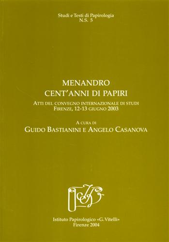 9788887829273-Menandro: cent'anni di papiri.