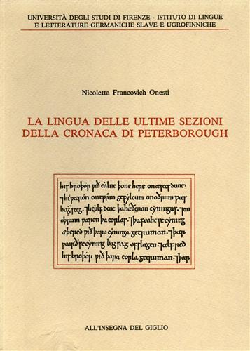 La lingua delle ultime sezioni della cronaca di Peterborough.