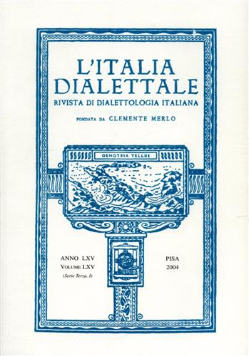 9788846715043-L'Italia dialettale. Rivista di dialettologia italiana. Anno LXV, vol.LXV (Serie