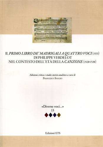 9788846738455-Il primo libro de' madrigali a quattro voci (1533) di Philippe Verdelot nel cont