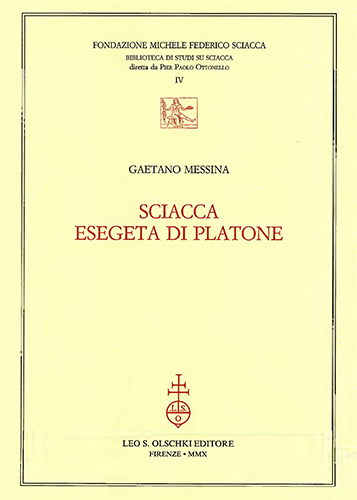 9788822260345-Sciacca esegeta di Platone.