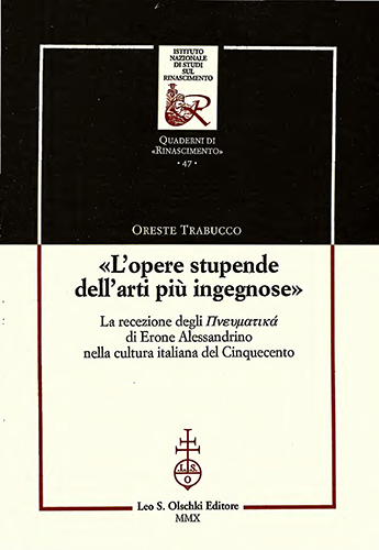 9788822259905-«L'opere stupende delle arti più ingegnose». La recezione degli Pneumatiká di Er