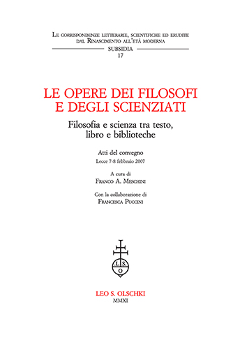 9788822260482-Opere (Le) dei filosofi e degli scienziati. Filosofia e scienza tra testo, libro