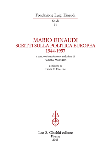 9788822262349-Mario Einaudi. Scritti sulla politica europea (1944-1957).