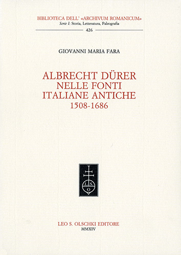 9788822262974-Albrecht Dürer nelle fonti italiane antiche (1508-1686).