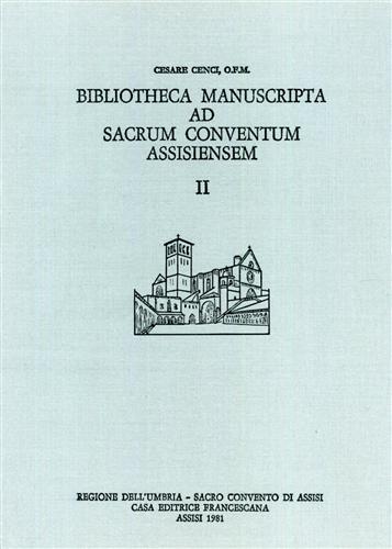 9788884130037-Bibliotheca manuscripta ad sacrum conventum Assisiensem.