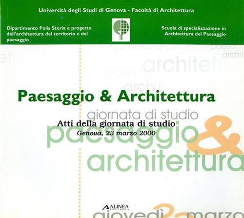 9788881255214-Paesaggio & architettura.