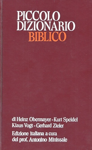 Piccolo dizionario biblico.