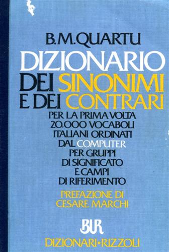 Dizionario dei sinonimi e dei contrari.