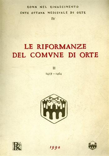 9788885913394-Le Riformanze del comune di Orte. vol.II: 1459-1464.