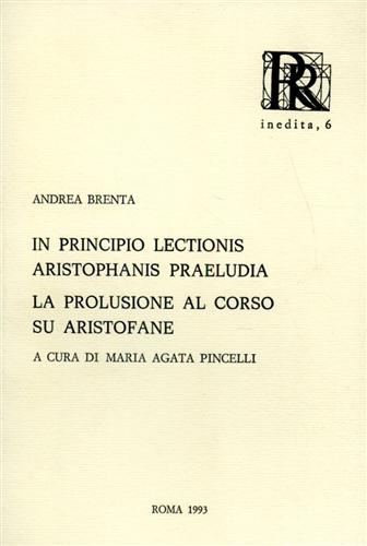 9788885913011-In principio lectionis Aristophanis praeludia. La prolusione al corso su Aristof