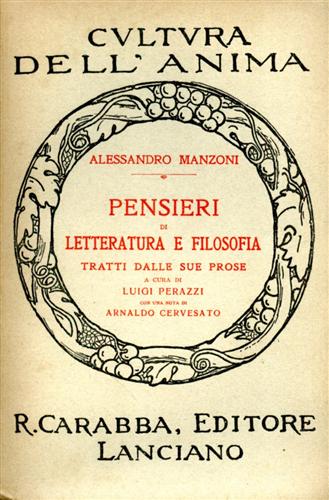 Pensieri di Letteratura e Filosofia tratti dalle sue prose.