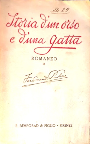 Storia d'un orso e d'una gatta.