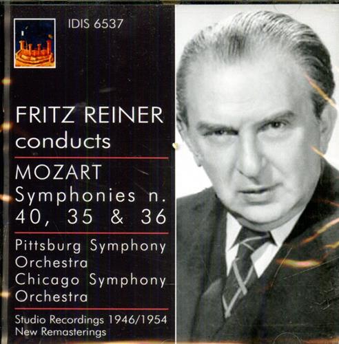 8021945001770-Fritz Reiner conducts Mozart. Symphonies n. 40, 35, 36.