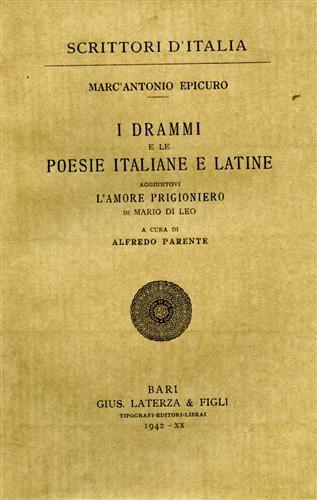 I drammi e le poesie italiane e latine aggiuntovi l'amore prigioniero di Mario D